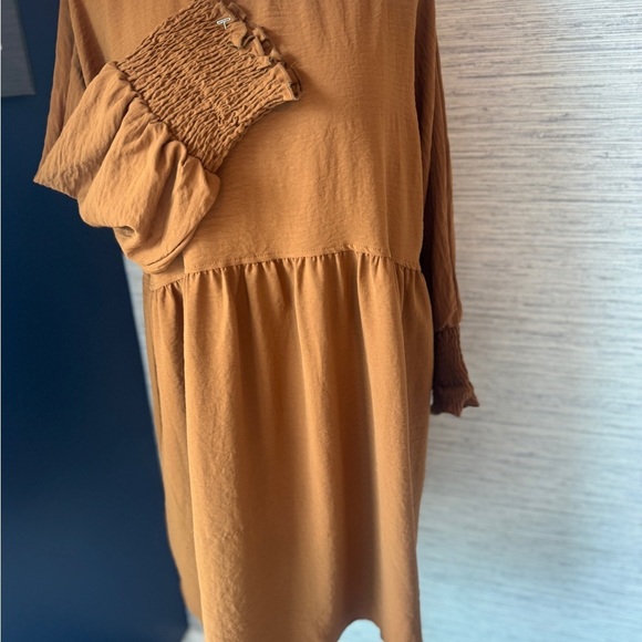 Dokotoo copper colored short dress Sz XL. Perfect for fall w boots - Picture 4 of 6